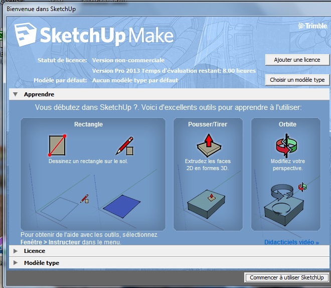 google sketchUp acceuil